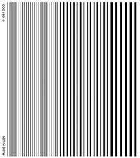 Woodland Black Stripes - 1/64'' - 3/16'' - Model Railroad Decal - dt513