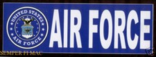 MADE IN THE USA! US AIR FORCE SEAL CREST BUMPER STICKER AFB PILOT AIRCREW F WOW