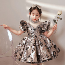Flower Girl Dresses Kids Gowns Vintage Children Party Dress for Birthday Party