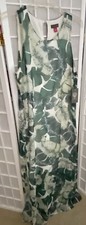 VINCE CAMUTO NEW Women's Tropical Leaf Chiffon Maxi Dress Size S New with Tags