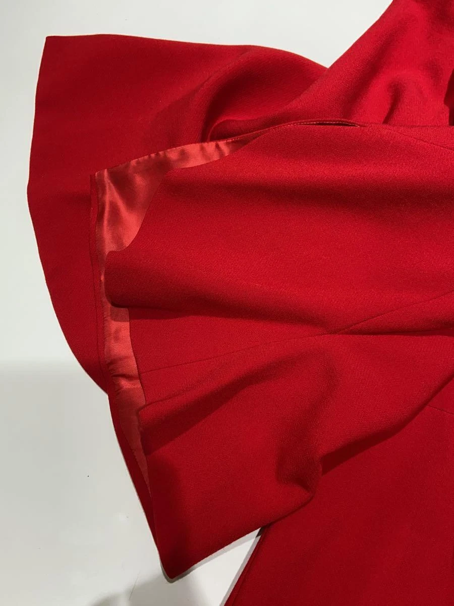 Abito Alexander McQueen svasato manica 3 4 maniche rayon rosso 38