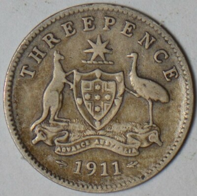 Australia 1911 three pence 10025 | eBay