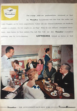ORIG REKLAME WERBUNG  1960 LUFTHANSA  Senator