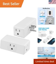 Multi Plug Outlet Extender 2 Pack, 3-Outlet Grounding Adapter, 3 Outlet Wall ...