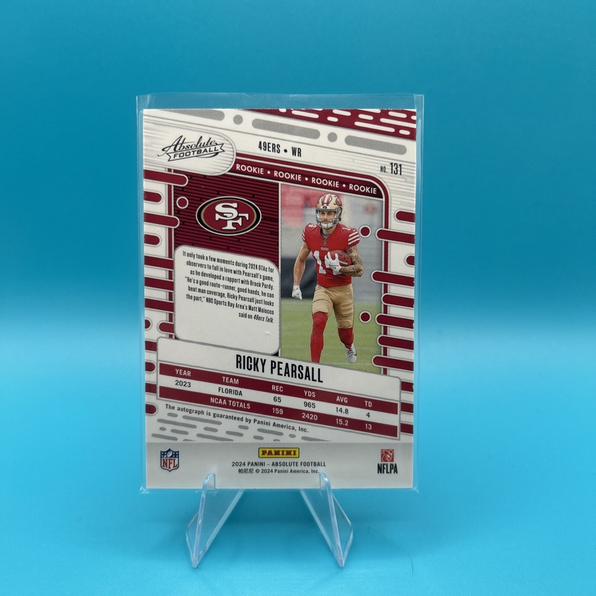 2024 Absolute- Ricky Pearsall Rookie Auto /299 #131