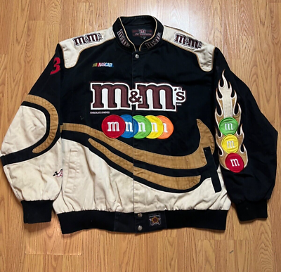 Vintage Jeff Hamilton Nascar Jacket Brown 3XL M&M Elliot Vintage Jeff Hamilton Nascar Jacket Brown 3XL M&M Elliot