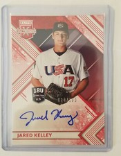 2018 Elite Extra Edition 18U National Team Signatures Red /100 Jared Kelley Auto