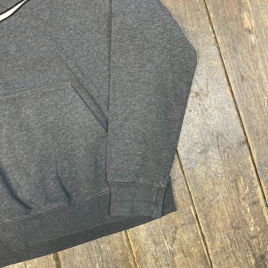 Nike Hoodie Vintage Y2K Centre Swoosh Pull Over Sweatshirt, Grey, Mens Medium image 5