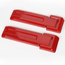 2x Red Spare Tire Bracket Hinge Cover Trim for 07-18 Jeep JK Wrangler Unlimited