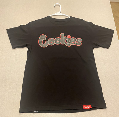 Berner Cookies Clothing Mens T-Shirt black and red mens medium 