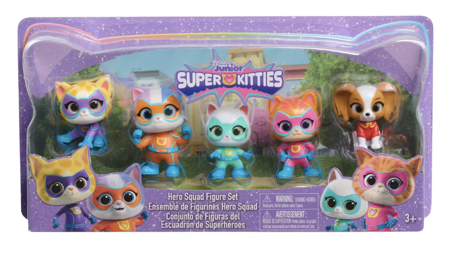 Disney Junior SuperKitties Hero Squad Figure Set Toy New with Tag