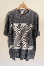 RARE Vintage 90s MALCOLM X All Over Print AOP Magic Johnson T Shirt XL Art Tee