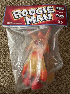 NYCC CURE X Mishka Boogie-Man Yellow red Kaiju Sofubi devil