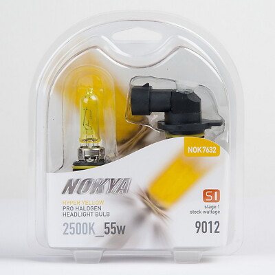 Nokya Hyper Yellow 9012 Headlight Fog Light Bulb 2500K 55W S1 NOK7632