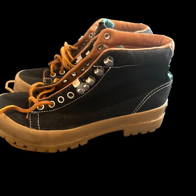 Vintage United Colors of Benetton Black Canvas High Top size womens