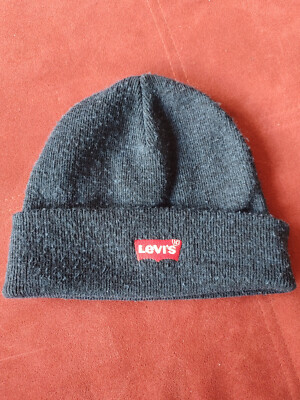Levis Mütze red Batwing Beanie - Strick dunkelblau-meliert
