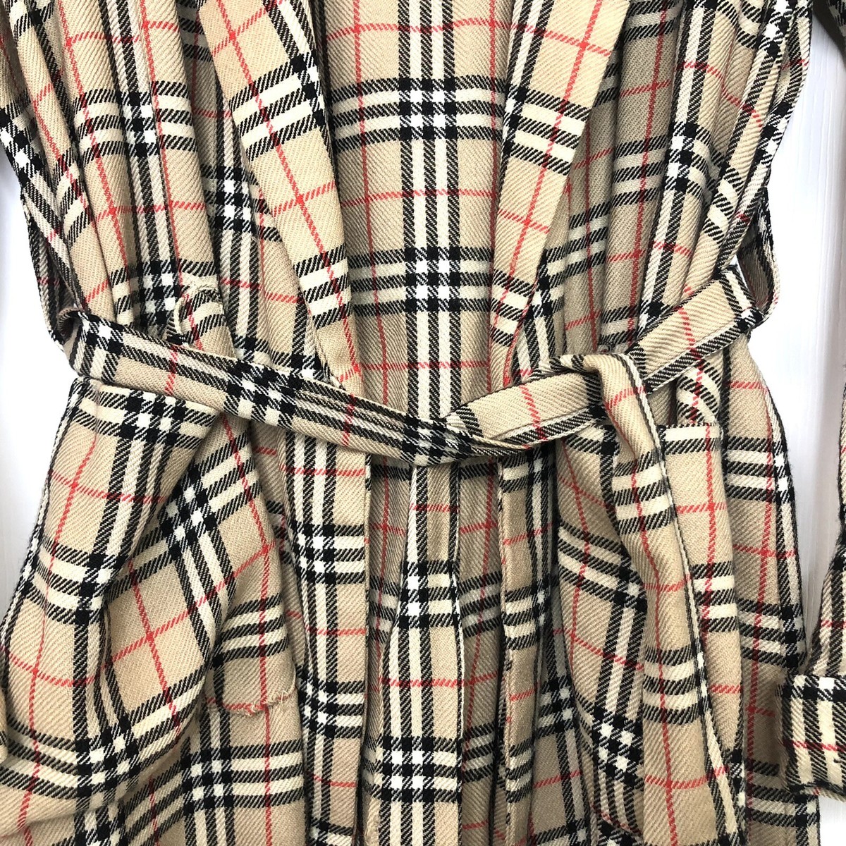 Vintage Burberry Robe Wool Nova Check w/ Belt Men's XL * | eBay Vintage Burberry Robe Wool Nova Check w/ Belt Men's XL * | eBay