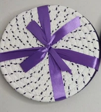 Pot Holders/ Trivets Set of 3 100% Pure Cotton Thread Weave Hot Pot Holders (J1)