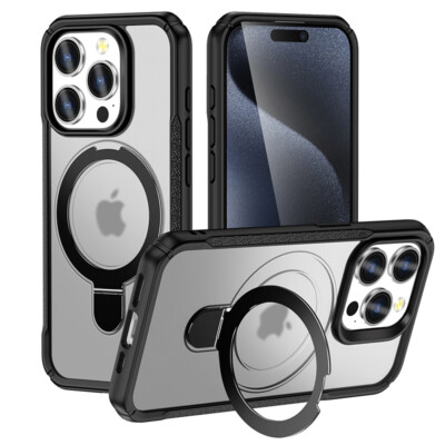 Mag Safe Case For iPhone 17 16 Pro Max 15 14 13 12 Pro Rugged Cover + Ring Stand