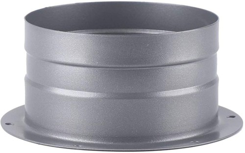 T 6 Inch 6 Inch Metal Straight Flange Connector, Ventilation Pipe Connector Wall ...