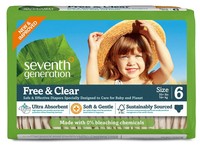 Seventh Generation Baby Diapers, Free And Clear For Sensitive Skin, Original 6, Seventh Generation Baby Diapers, Free And Clear For Sensitive Skin, Original 6,