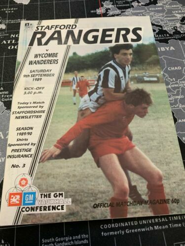 Feuille d'équipe - Wycombe Wanderers v Mansfield Town 2007/8 (9 février