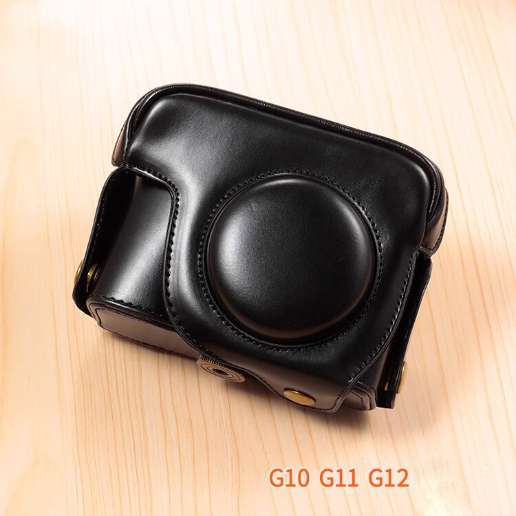 Canon G7X Case PU Leather Case Pouch For Canon G-Series Cameras