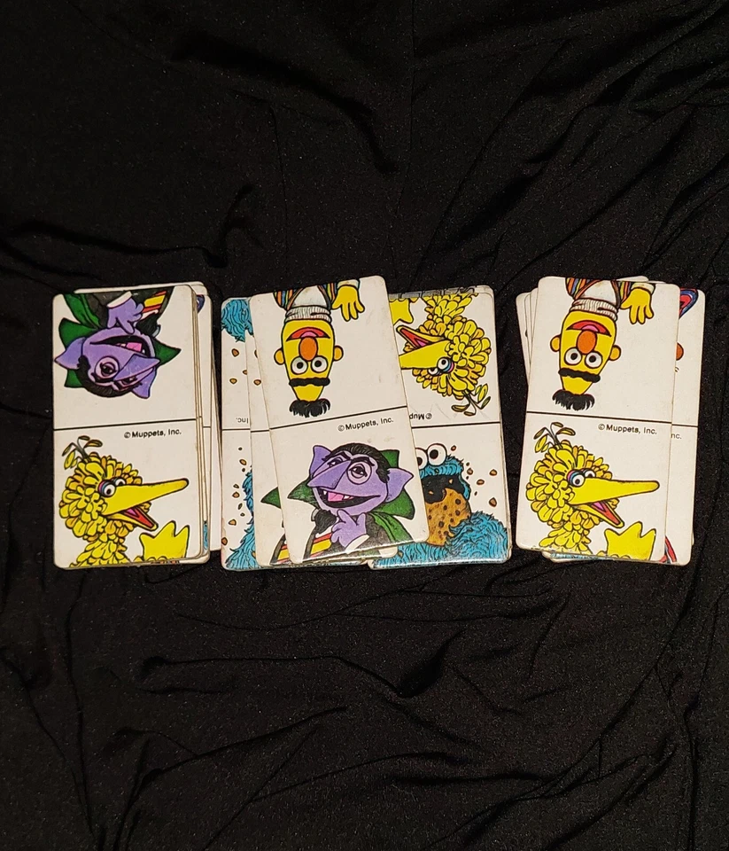 1980 Улица Сезам Домино Игра Маппеты Джима Хенсона См. Описание  - Изображение 2 из 3