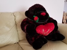 Valentine Dan Dee Collector Gorilla Monkey  I Love You  Large Plush Stuffed Toy