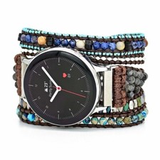 Boho Beaded 3 Wraps Watch Strap for Samsung Galaxy Watch 7 40mm/44mm Wristband