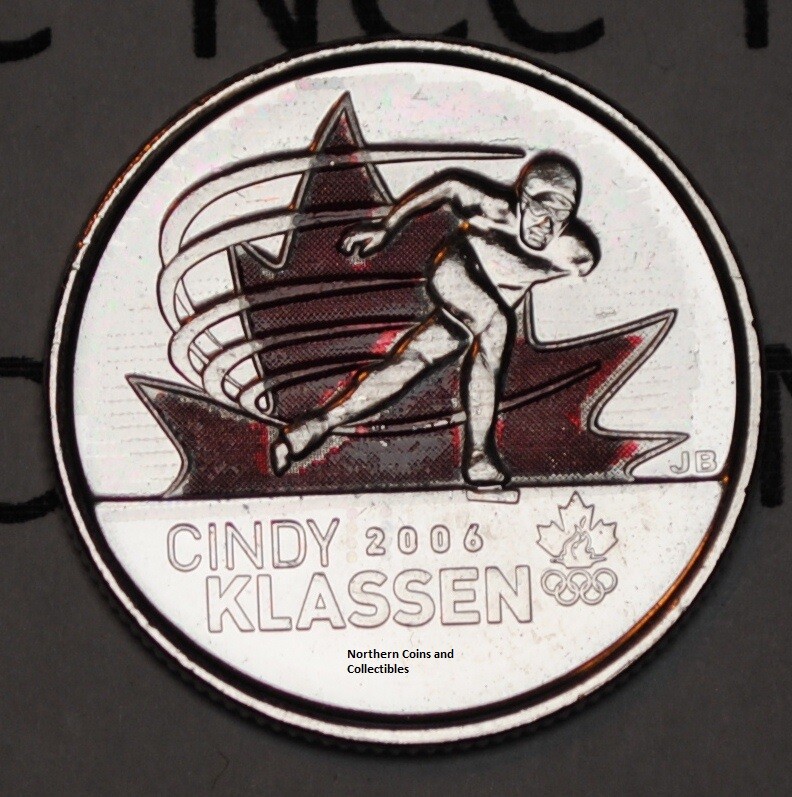 Cindy 2006 Canada Cindy Klassen Special Edition Quarter 25 Cents