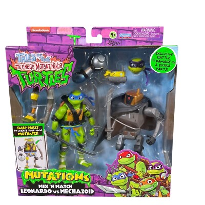 Tales Of The TMNT Mutations Mix N  Match Leonardo VS Mechazoid