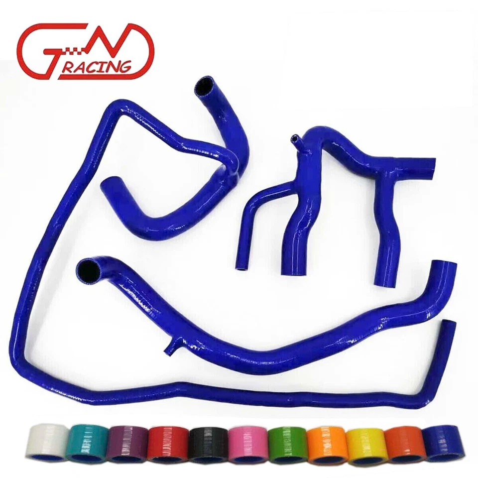 Fit 1998-2007 Land Rover Defender 2.5 TD5 TD-5 Silicone Radiator Hoses Kit Black - Image 2 of 4