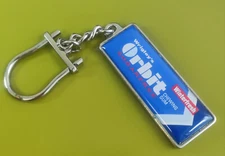 Vintage Keychain Keyring WRIGLEYS ORBIT Chewing Gum