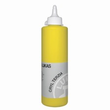 (10,90€/l) Lukas Cryl Terzia Acrylfarbe primär-gelb 500 ml 4810