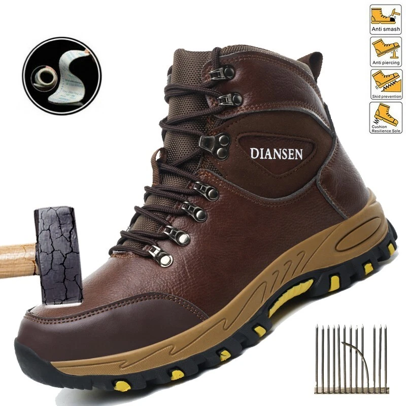 Safety Shoes Men Work Waterproof shoes Indestructible soles Protective Boots
Opens in a new window o
