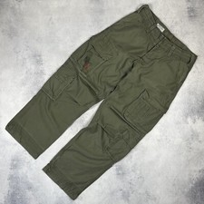 Vintage Surplus Tex Military Green Cargo Multipocket Pants Size Medium Baggy 00s