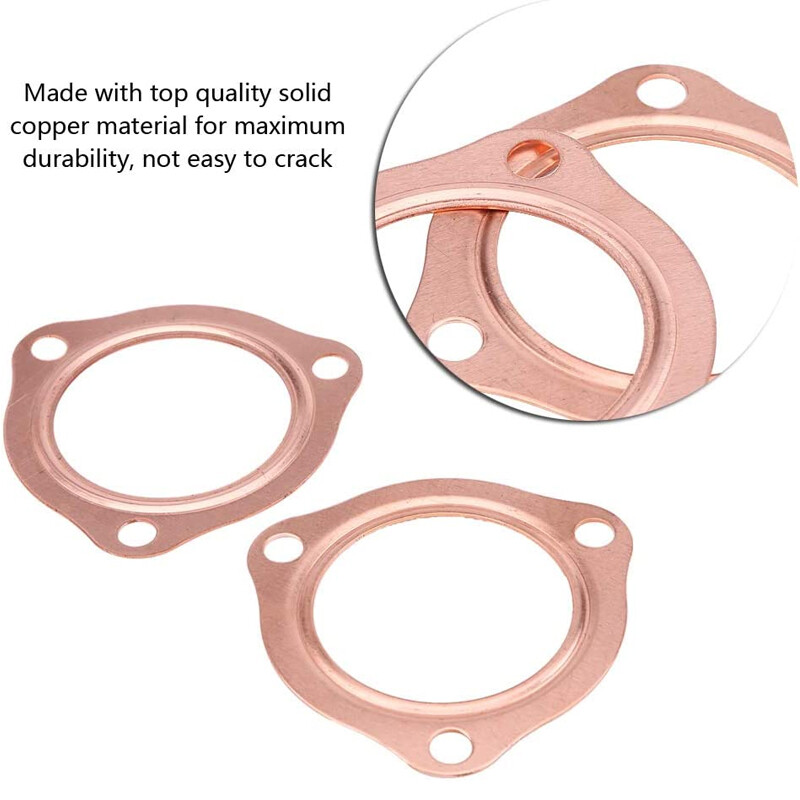 21/2" Reusable Aluminum 3Hole Exhaust Header Collector Flange Gaskets