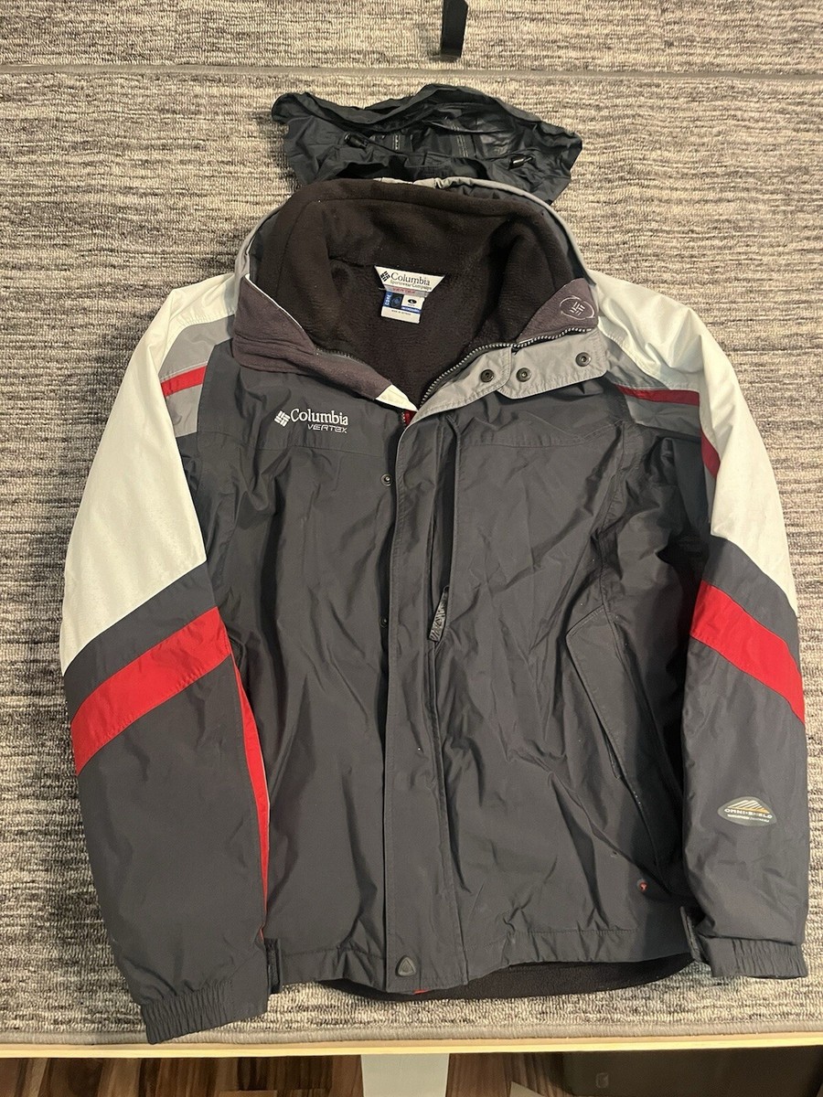 Columbia Vertex Core Interchange Mens Jacket Size Large Omni Shield  Waterproof