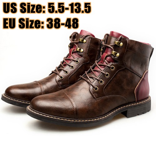 Men Vintage Winter Ankle Boots Casual 