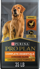 Purina Pro Plan Adult Shredded Blend Chicken  Rice Formula Dry Dog Food, 35 lb
