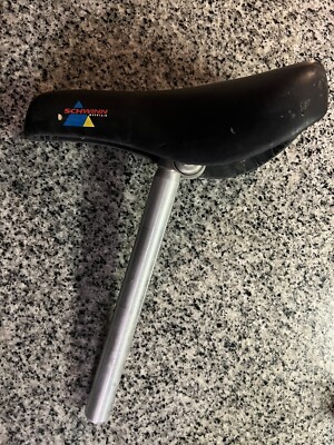 VINTAGE SCHWINN MOUNTAIN BIKE SADDLE BLACK W/KALLOY X 260MM