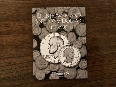 HE Harris Eisenhower and Anthony Dollars 1971-1999 Coin Folder / Album