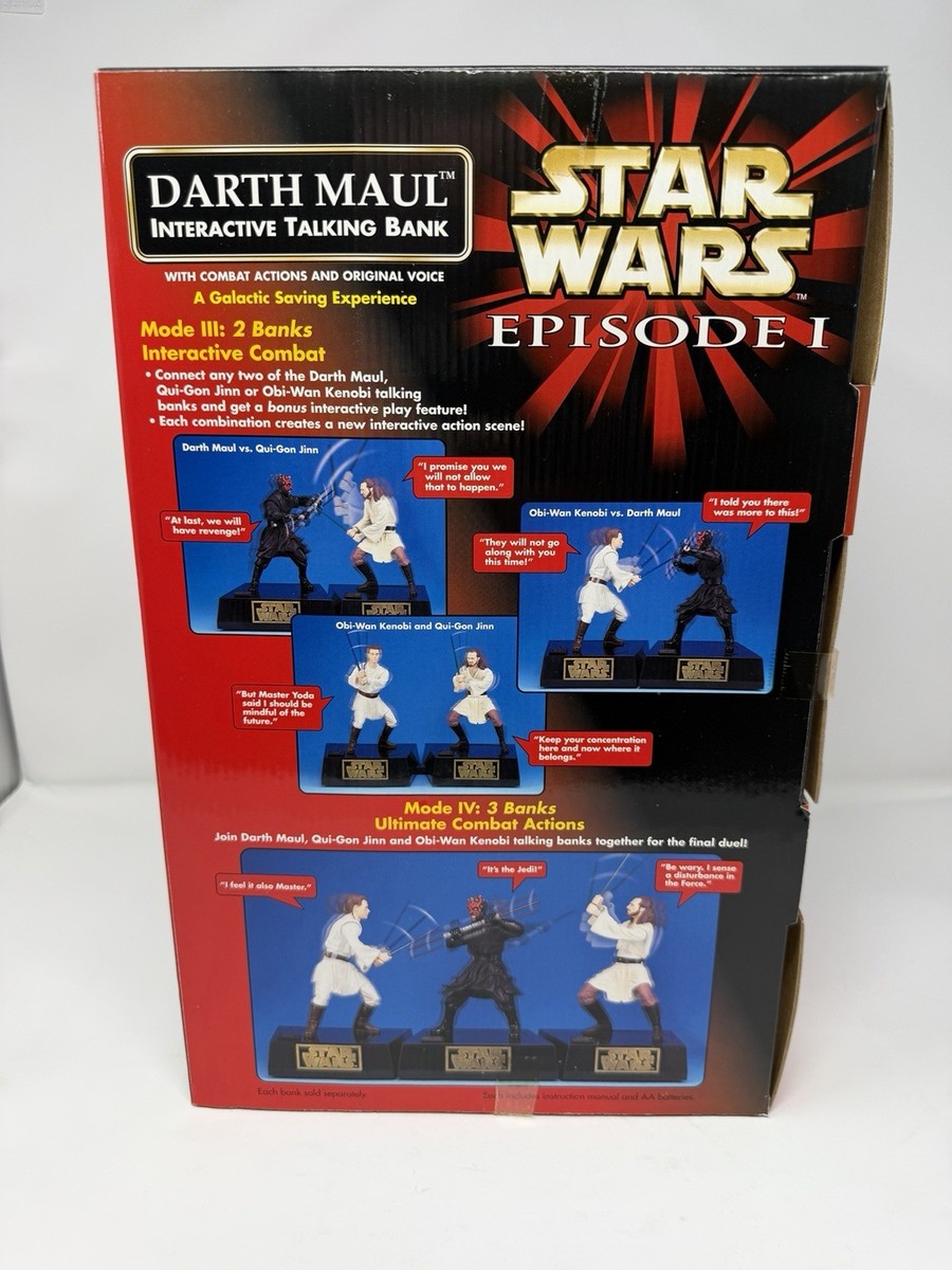 Star Wars Episode I Interactive Talking Banks from 1999 Set of 3