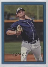 2019 Bowman Heritage Chrome Prospects Blue Refractor 57/99 Adrian Morejon sh7