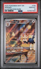 Pokemon 2025 Scarlet & Violet White Flare Herdier #155 PSA 10 on eBay