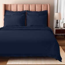 100 Organic Cotton King Duvet Cover Set, 3-Piece, 300 Thread Count Sateen We...