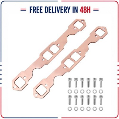 SBC Chevy Exhaust Header Gasket Stainless Bolt Kit 3/8-16 x 1 in