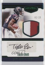 2016 Panini Plates & Patches Rookie Green 2/25 Tyler Ervin #14 Patch Auto x5u