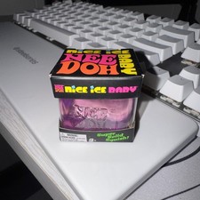 NeeDoh Nice Ice Baby Sensory Squish Cube Super Solid Stress Toy Purple